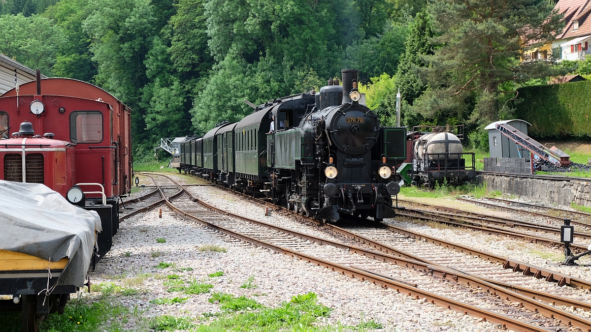 Kandertalbahnfahrt · Ankunft Kandern Bahnhof